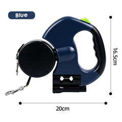 360 Retractable Dog Leash for Two Dogs