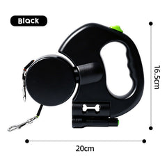 360 Retractable Dog Leash for Two Dogs