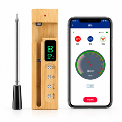 Long-Range Smart Wireless Meat Thermometer – High-Heat Ceramic Probe & App Alerts- T20