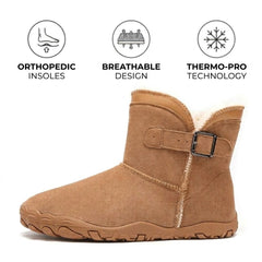 Non-slip & Waterproof Winter Barefoot Boots with Orthopedic Arch Support