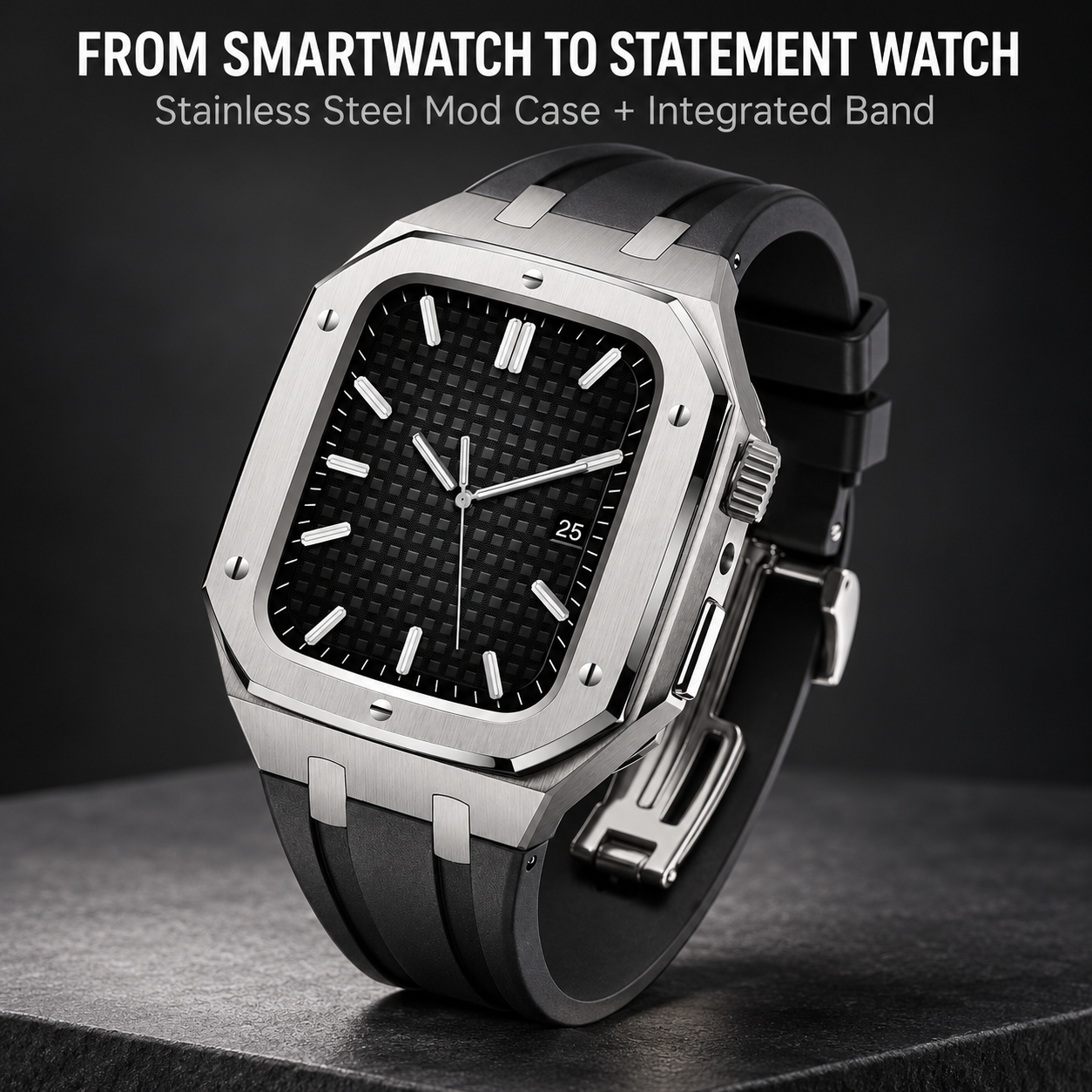 Stainless Steel Mod Case & Band for Apple Watch