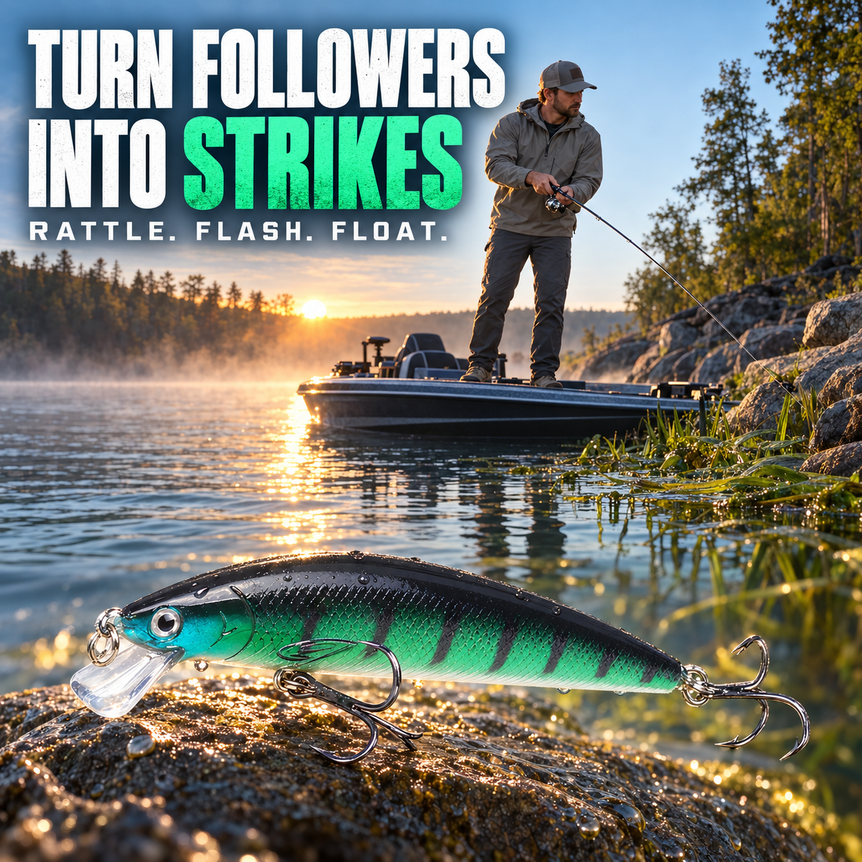 RattleRise 100F Floating Jerkbait