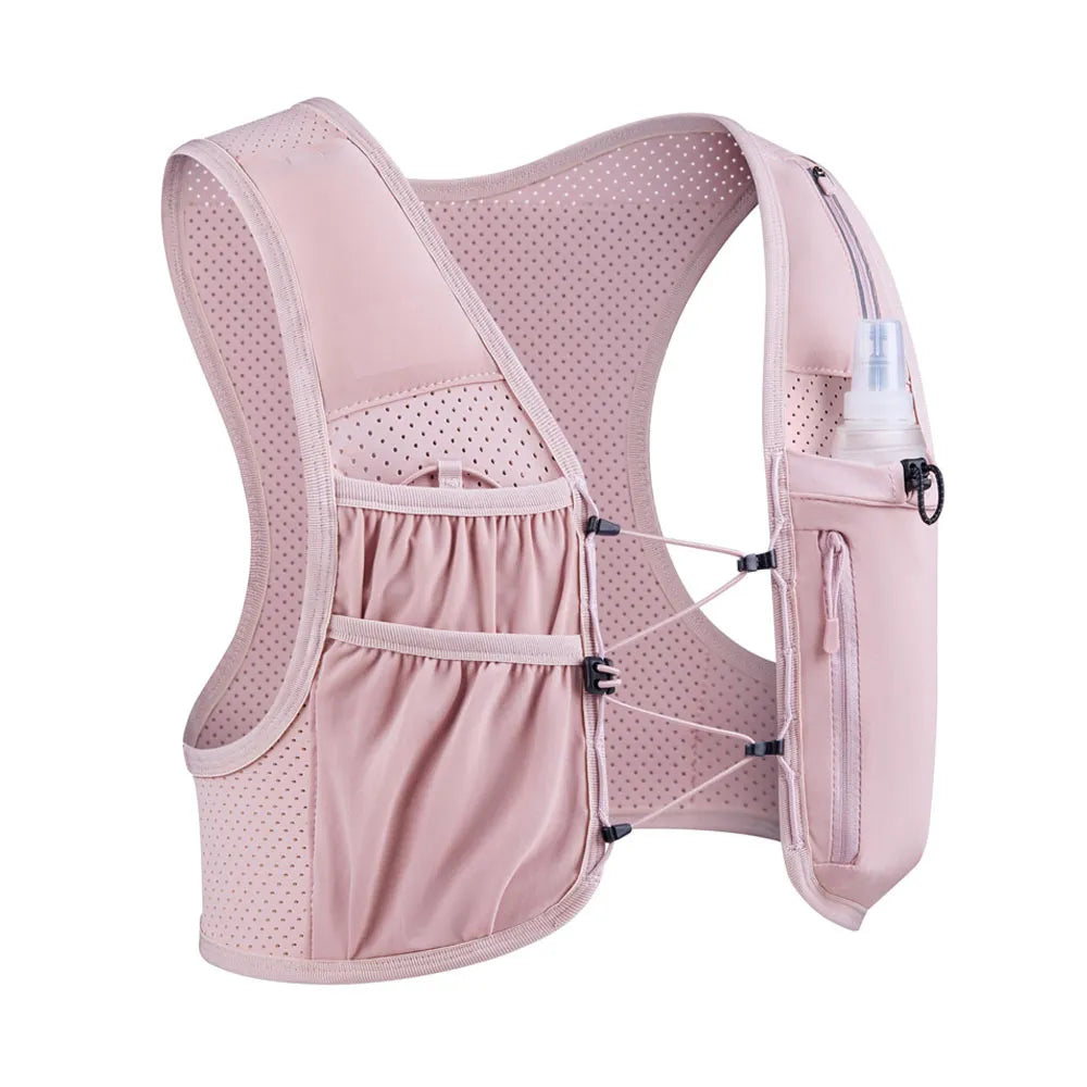 Lightweight Running Hydration Vest with 9 Pockets & Adjustable Fit