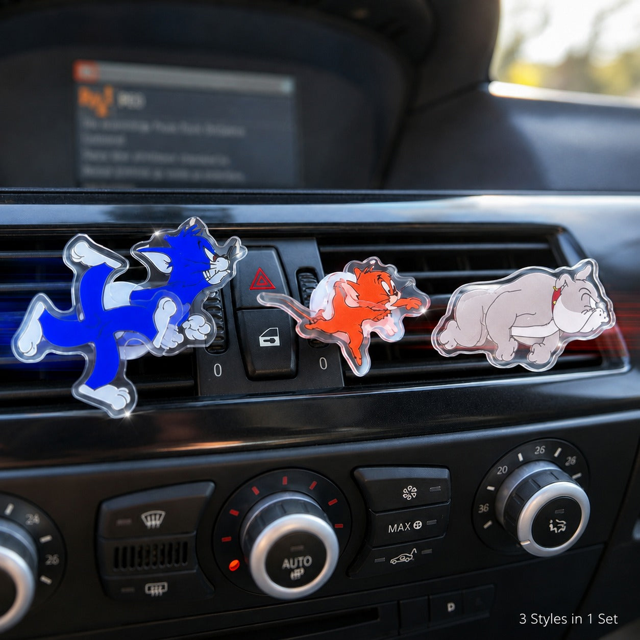 Spinning Cartoon Car Air Vent Decoration – Fun Dashboard Accessory
