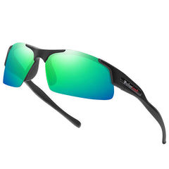 AeroTrace Air Semi-Rimless Polarized Sports Sunglasses for Fishing, Driving & Cycling