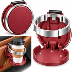 Foldable Car Cup Holder with Hook Universal Car Door Cup Holder
