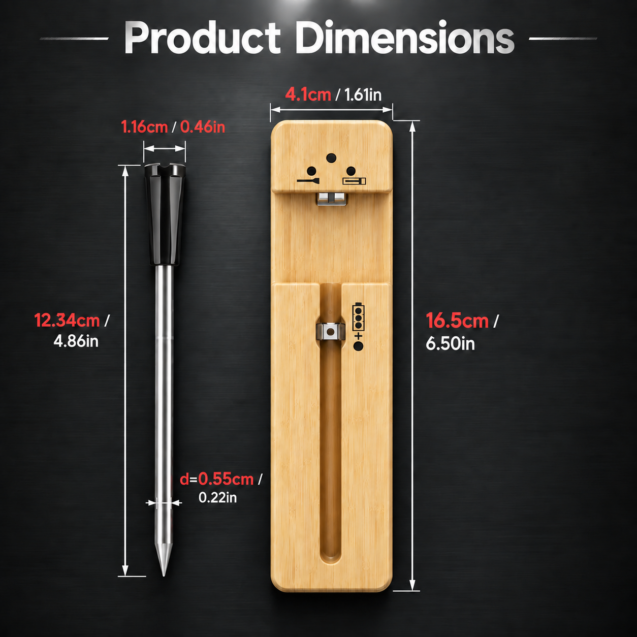 Smart Wireless Meat Thermometer – Bluetooth 5.2 Ceramic Probe & Charging Dock-21