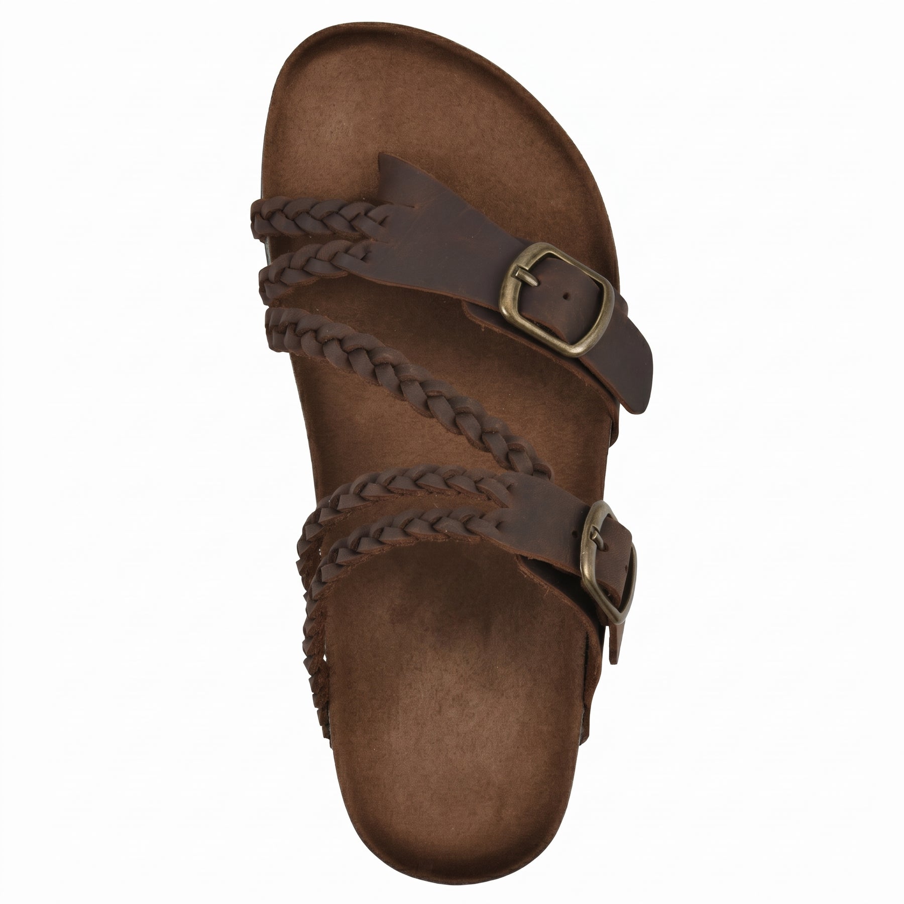 Women’s Braided Cork Sandals – Comfortable Wide Fit Summer Shoes