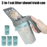 Cat Litter Scoop with Built-In Waste Bin – Easy Sift & Bag Design