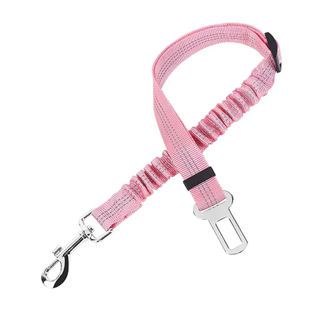 Adjustable Dog Car Seat Belt – Headrest Restraint Leash