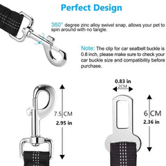 Adjustable Dog Car Seat Belt – Headrest Restraint Leash