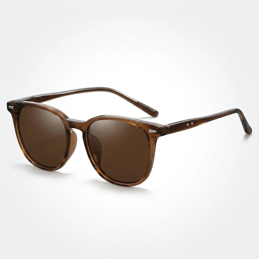 Caspian Retro Square Polarized Sunglasses
