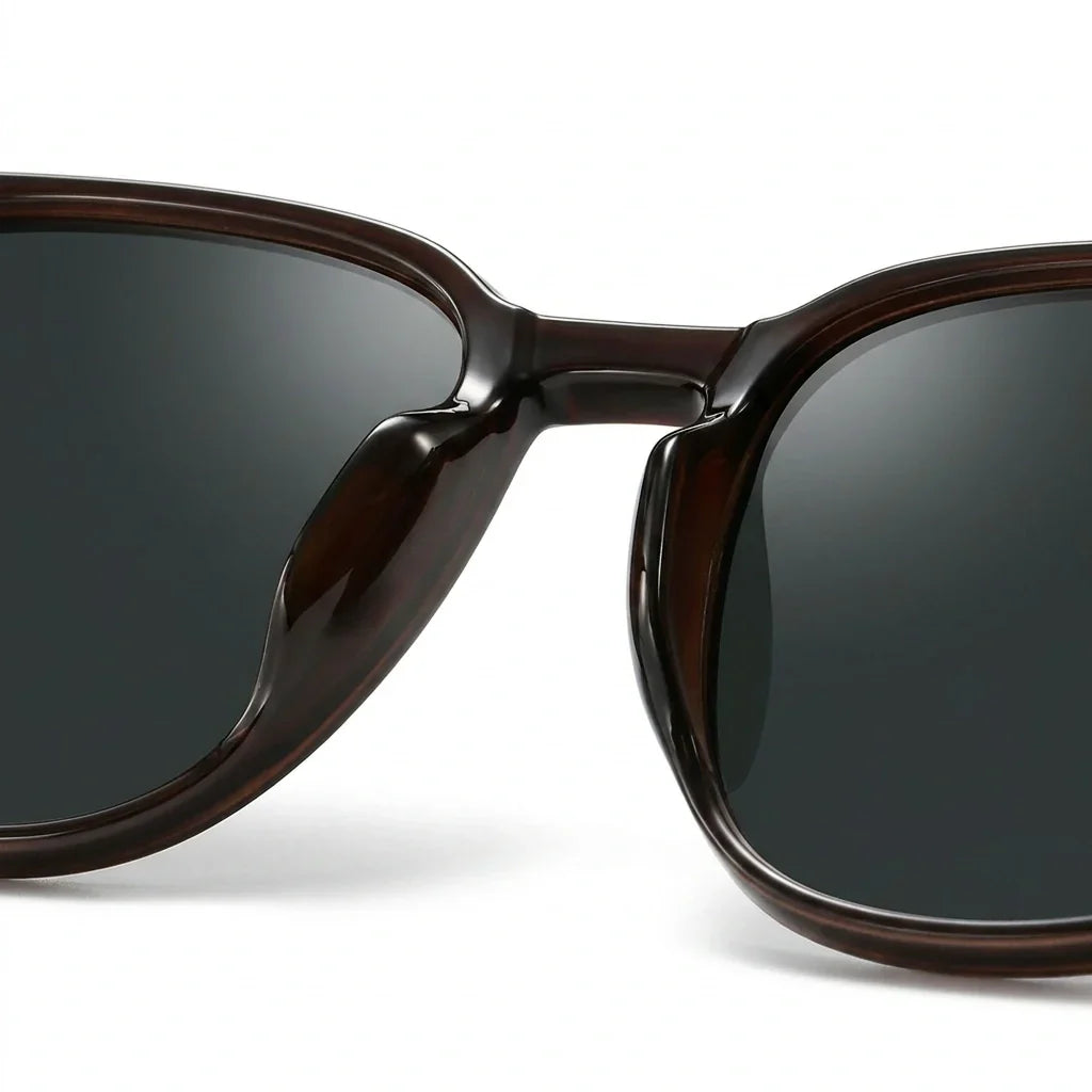 Caspian Retro Square Polarized Sunglasses