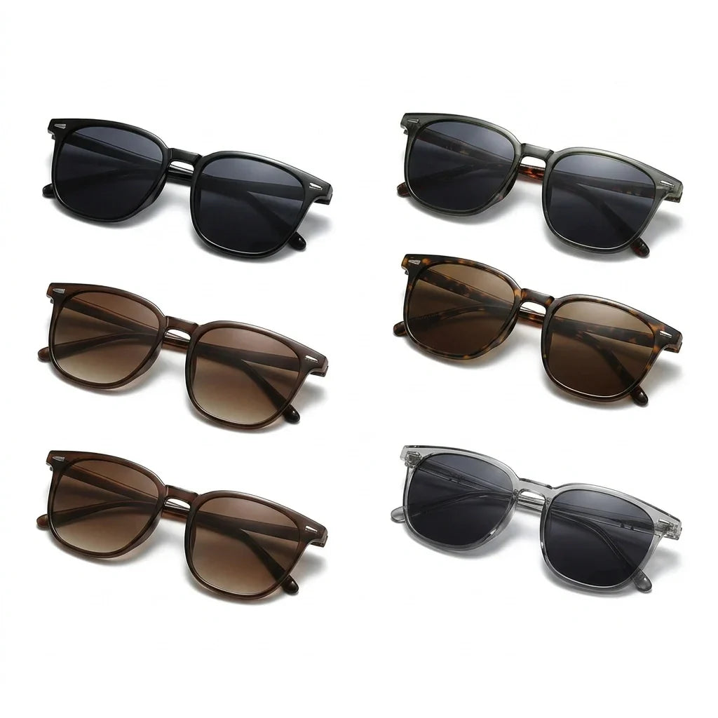 Caspian Retro Square Polarized Sunglasses