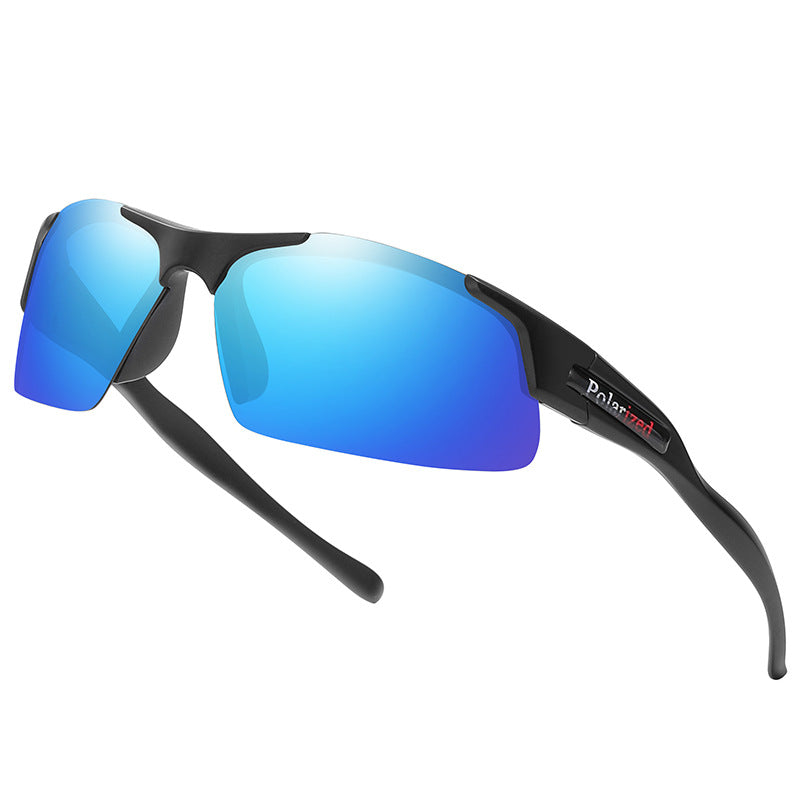 AeroTrace Air Semi-Rimless Polarized Sports Sunglasses for Fishing, Driving & Cycling