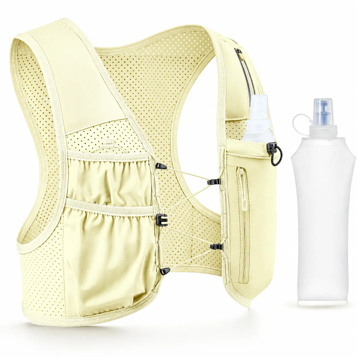 Lightweight Running Hydration Vest with 9 Pockets & Adjustable Fit