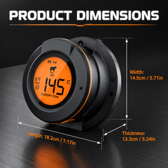 Smart Bluetooth Grill Thermometer – Dual-Probe BBQ & Smoker Monitor-T18