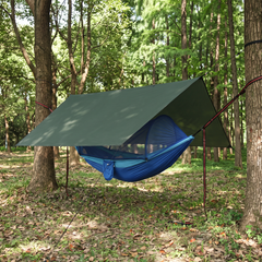 3-in-1 Camping Hammock Tent with Mosquito Net & Waterproof Rain Tarp