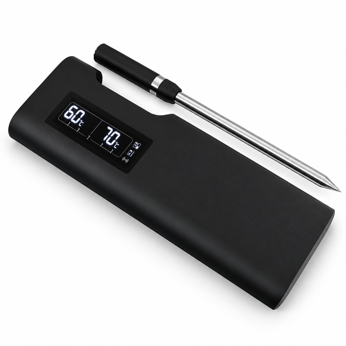 Long-Range Wireless Meat Thermometer – Dual-Temp BBQ Probe with App Alerts-T19