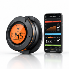 Smart Bluetooth Grill Thermometer – Dual-Probe BBQ & Smoker Monitor-T18